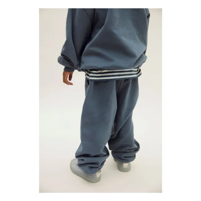 Organic cotton sweatshirt | Grey blue