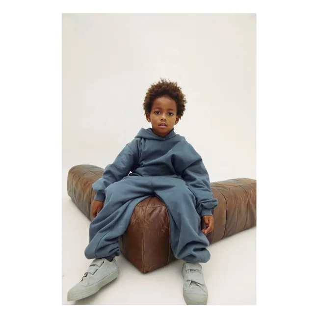 Organic cotton sweatshirt | Grey blue