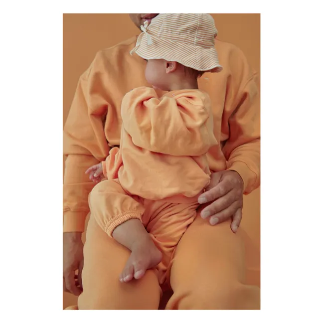 Sweatshirt Mini Bio-Baumwolle | Apricot