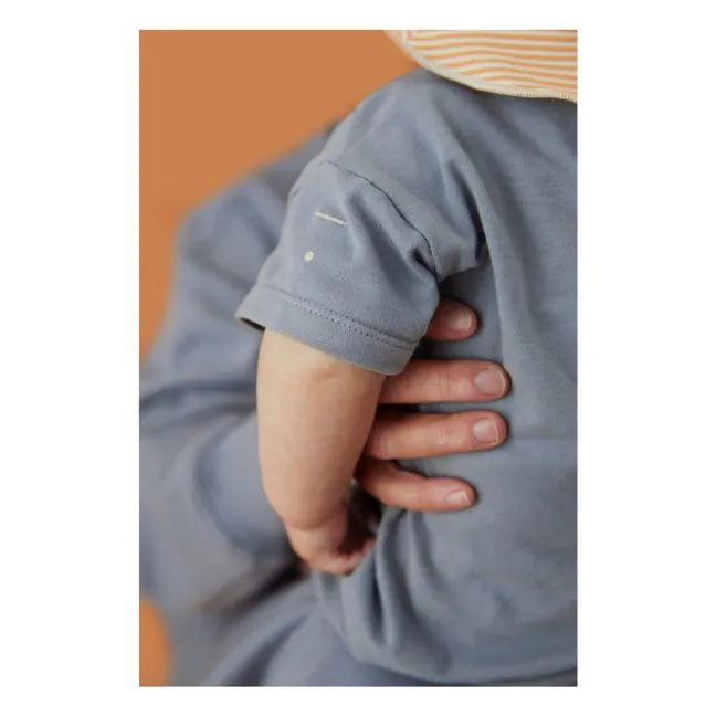 Strampelanzug aus Bio-Baumwolle | Ice Blau