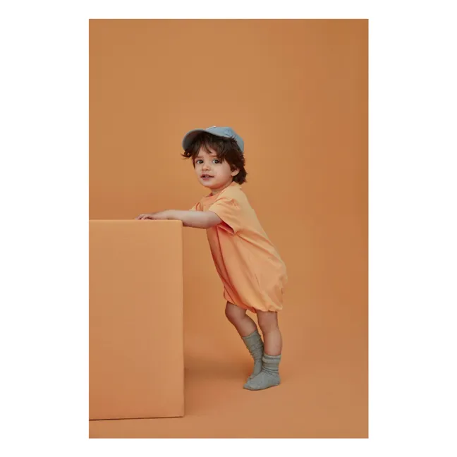 Barboteuse Coton Bio | Abricot