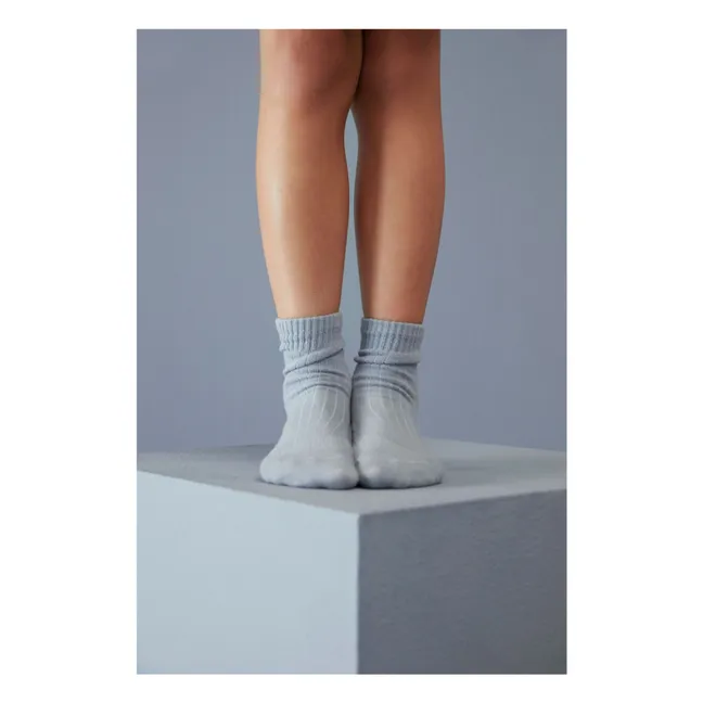 Set of 2 Pairs of Organic Cotton Socks | Ice Blue