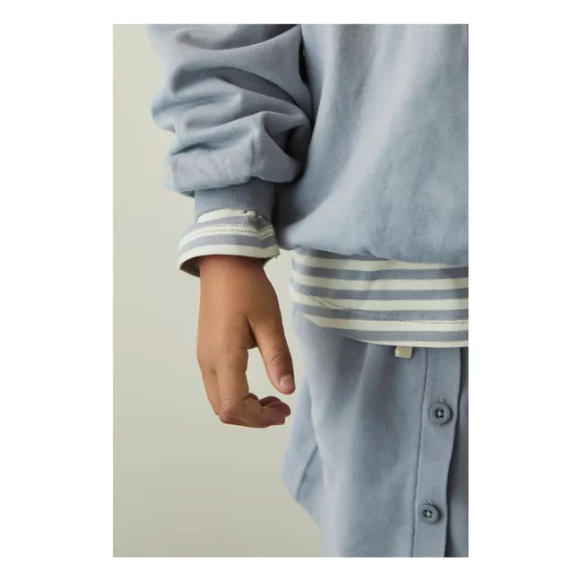 Sweat Oversize Coton Bio | Bleu Glacier
