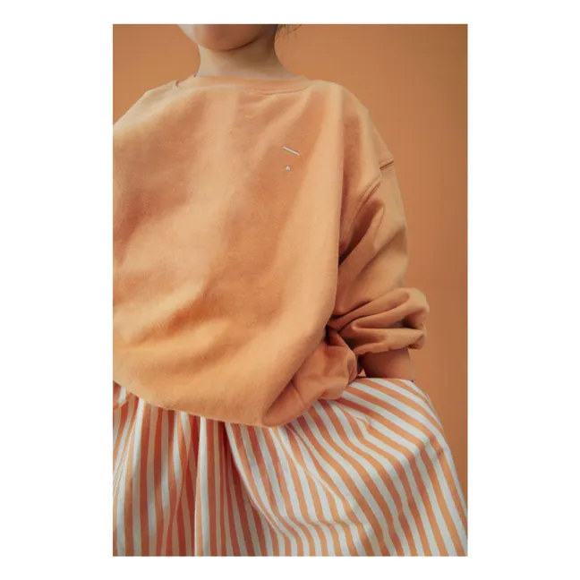 Sudadera oversize de algodón orgánico | Albaricoque