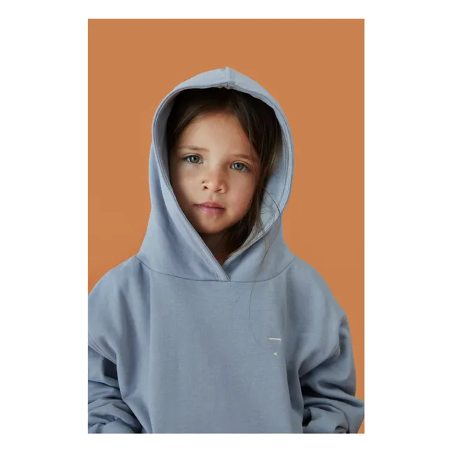 Sudadera de algodón ecológico | Azul Glaciar