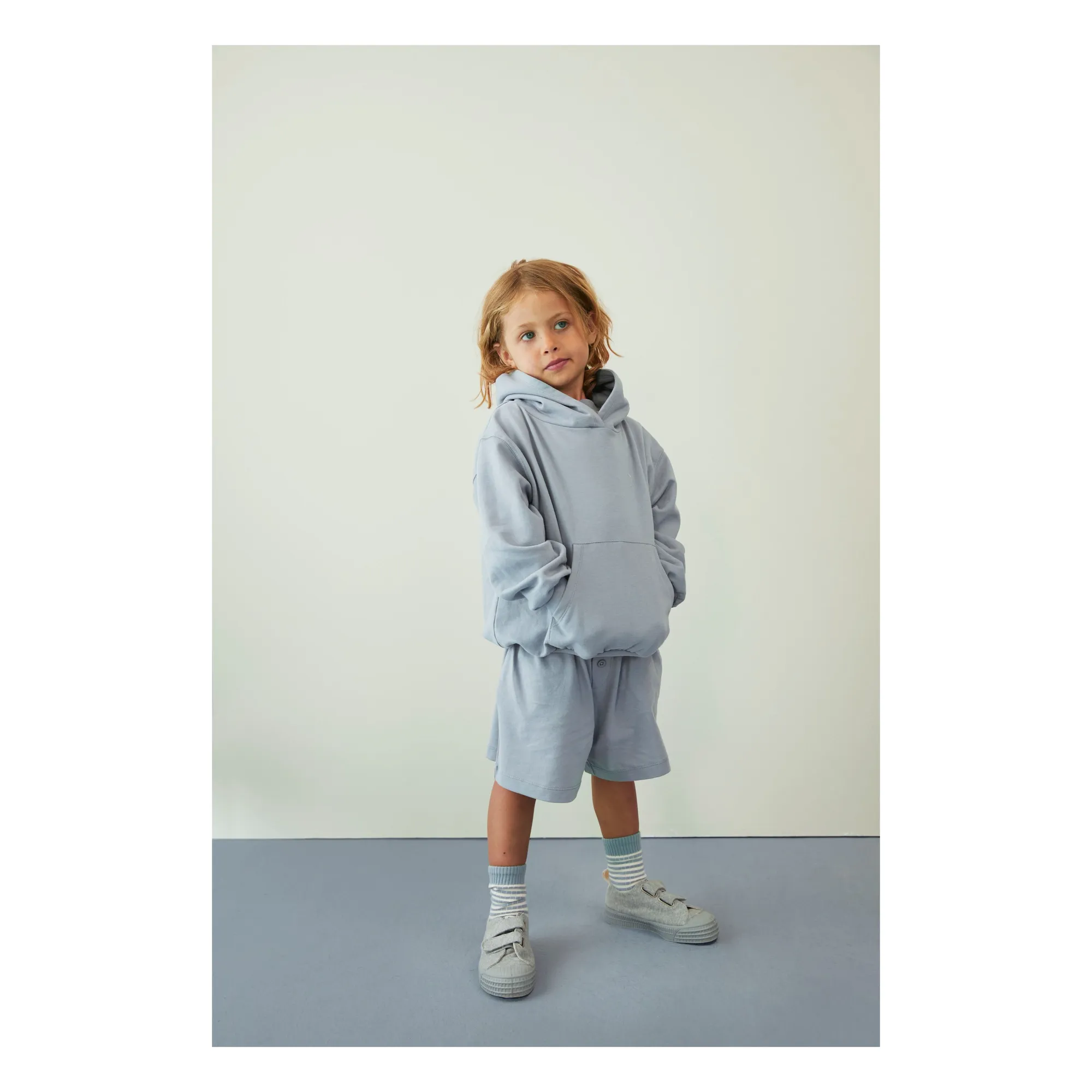 Sweat Coton Bio | Bleu Glacier- Image produit n°1
