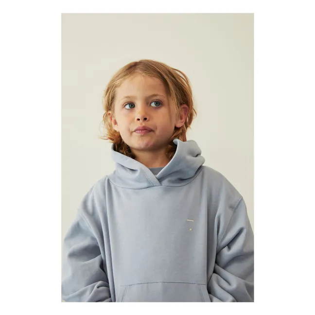 Sudadera de algodón ecológico | Azul Glaciar