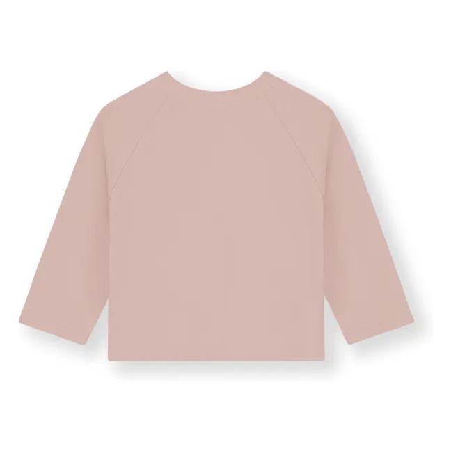 Minicárdigan de algodón ecológico | Rosa Pálido