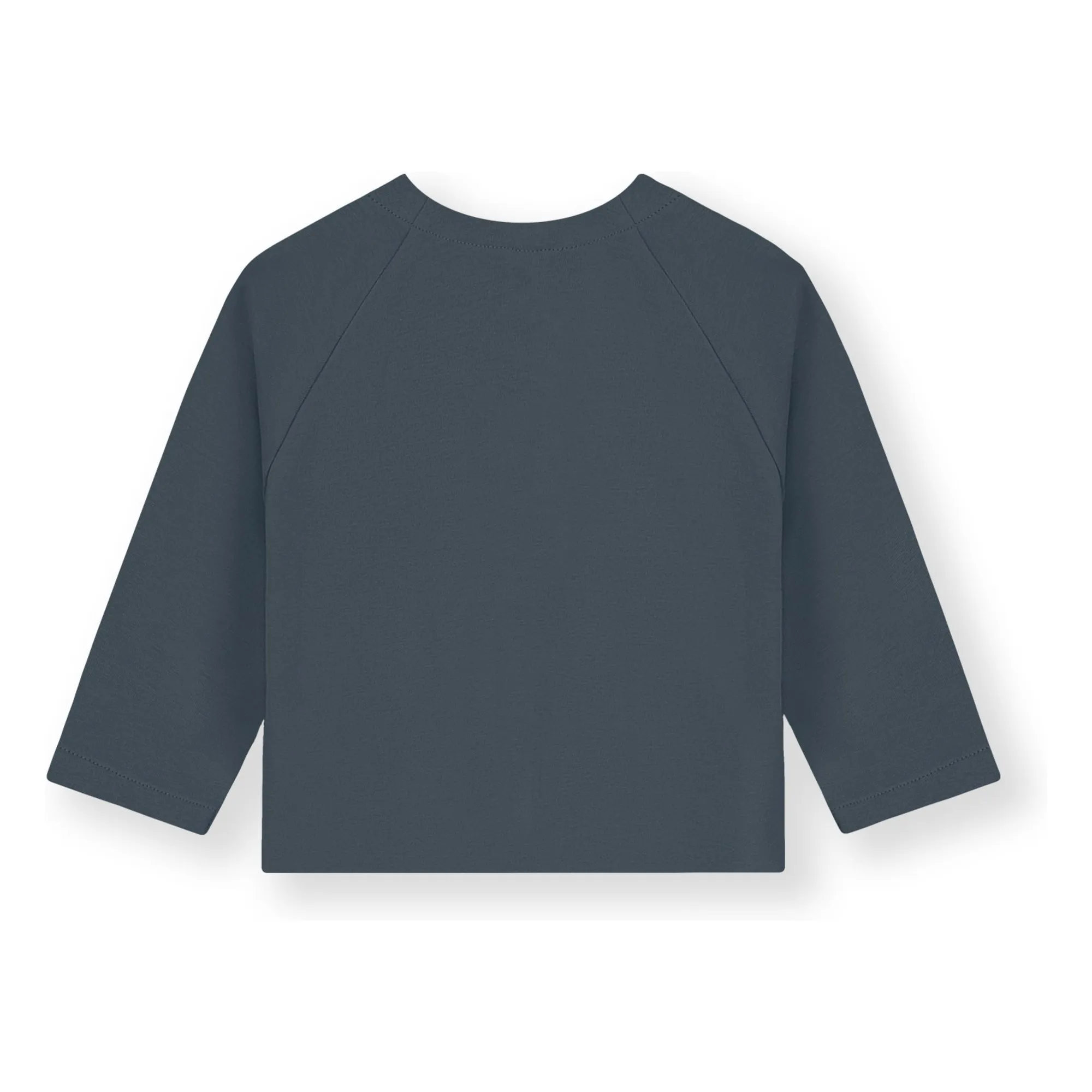 Cardigan Mini Coton Bio | Bleu gris- Image produit n°1