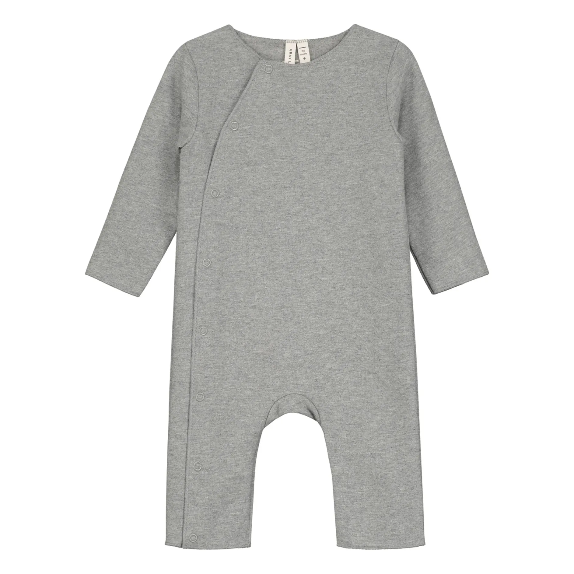Combinaison Coton Bio | Gris chiné- Image produit n°0