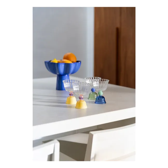 Copas con pie Tulipán - Lote de 2 | Amarillo