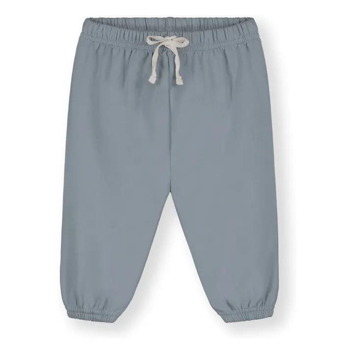 Jogger Mini Coton Bio | Bleu Glacier- Image produit n°0