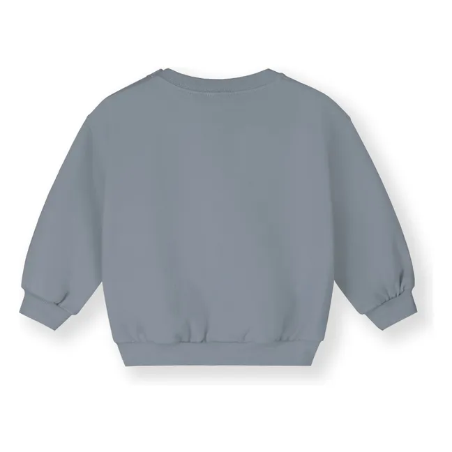 Mini organic cotton sweatshirt | Ice Blue
