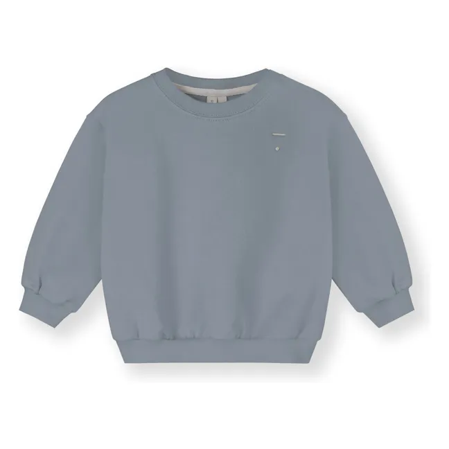 Mini organic cotton sweatshirt | Ice Blue