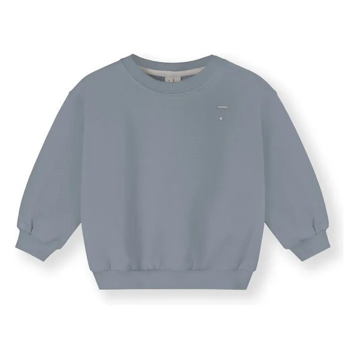 Sweat Mini Coton Bio | Bleu Glacier- Image produit n°0