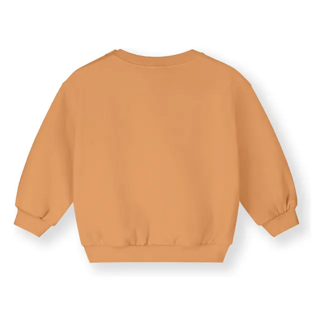 Mini organic cotton sweatshirt | Apricot