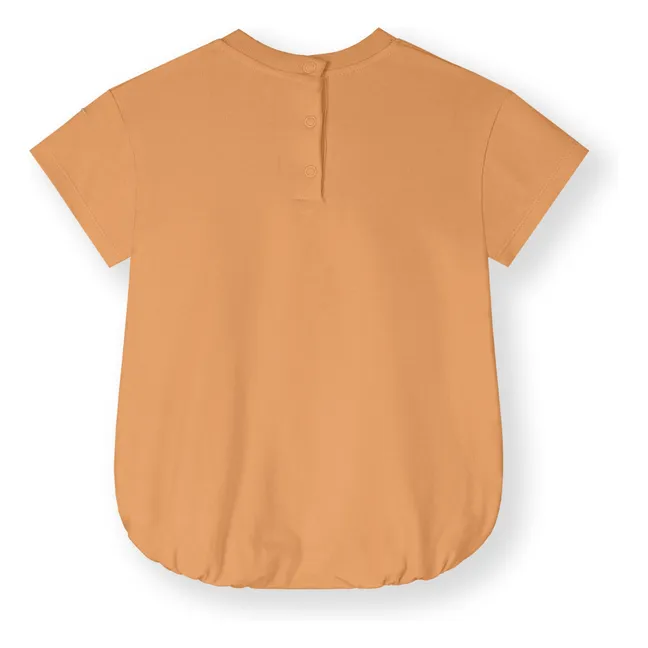 Strampelanzug aus Bio-Baumwolle | Apricot