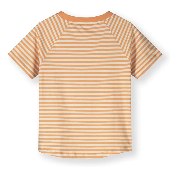 T-shirt Rayé Coton Bio | Abricot- Image produit n°1