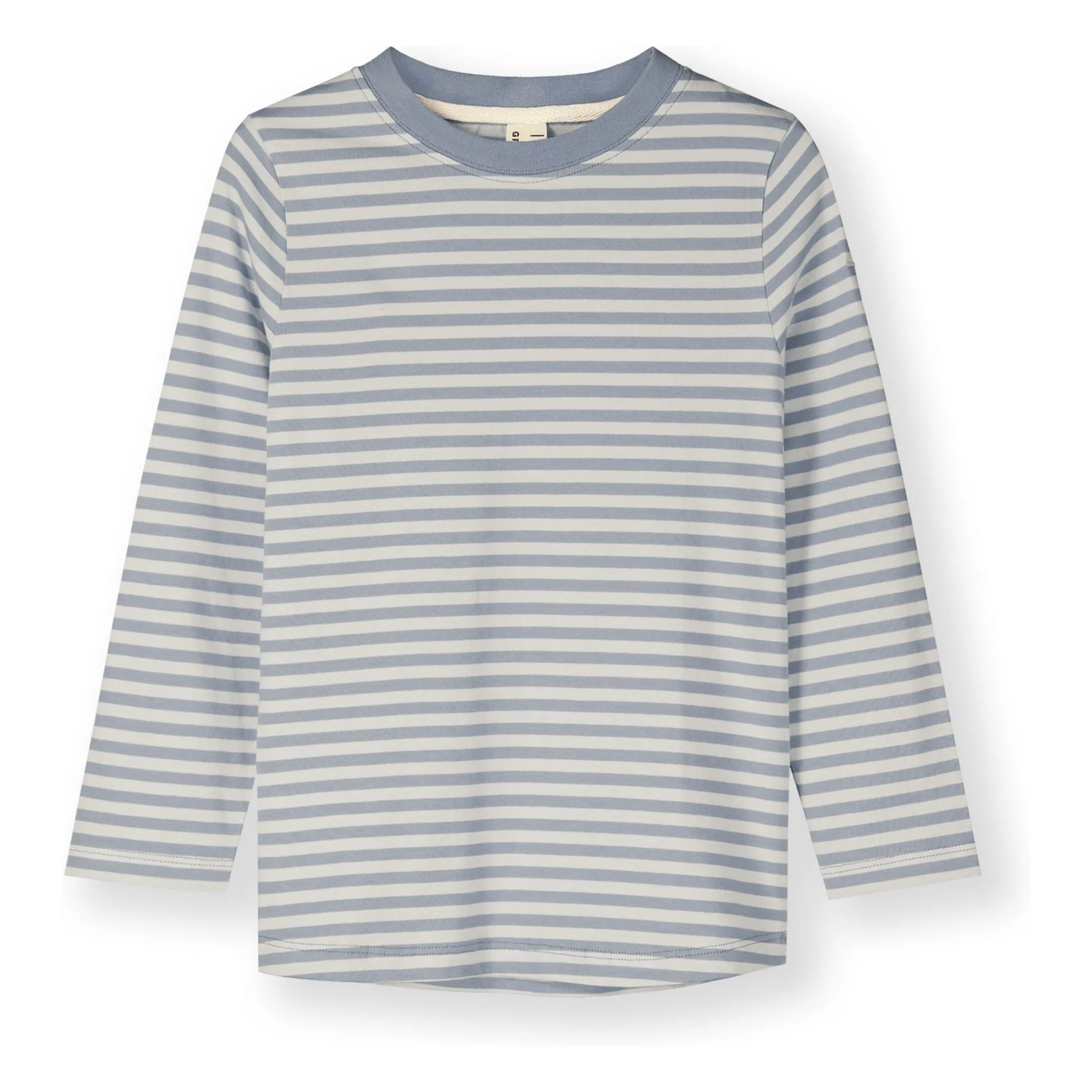 Gray Label Ice Blue Stripes Organic Cotton T-Shirt
