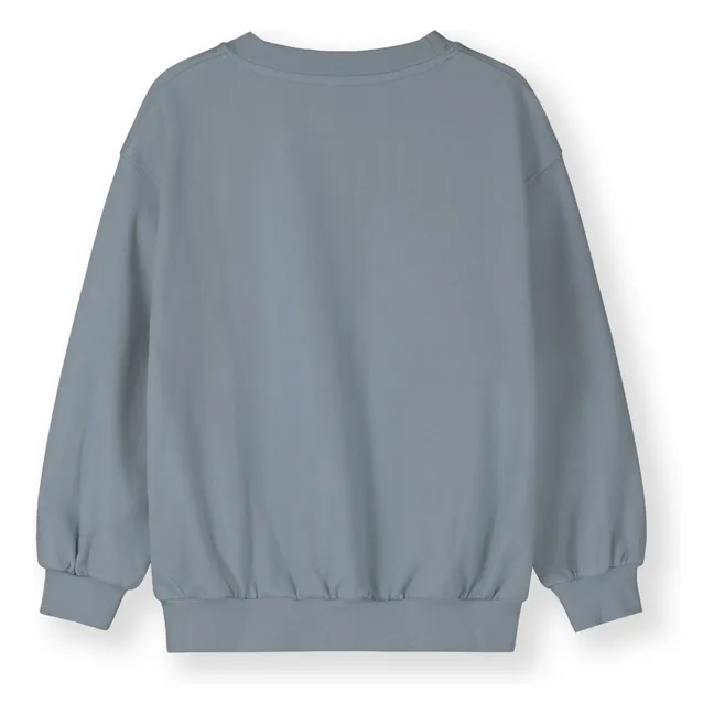 Sweat Oversize Coton Bio | Bleu Glacier