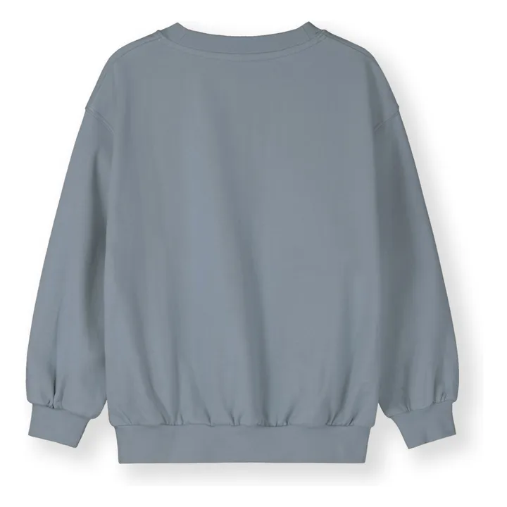 Sweat Oversize Coton Bio | Bleu Glacier- Image produit n°2