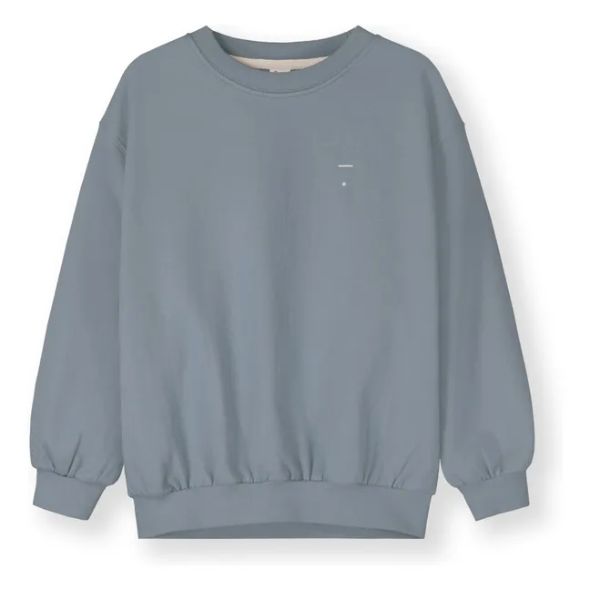 Sweat Oversize Coton Bio | Bleu Glacier