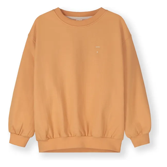 Sweat Oversize Coton Bio | Abricot