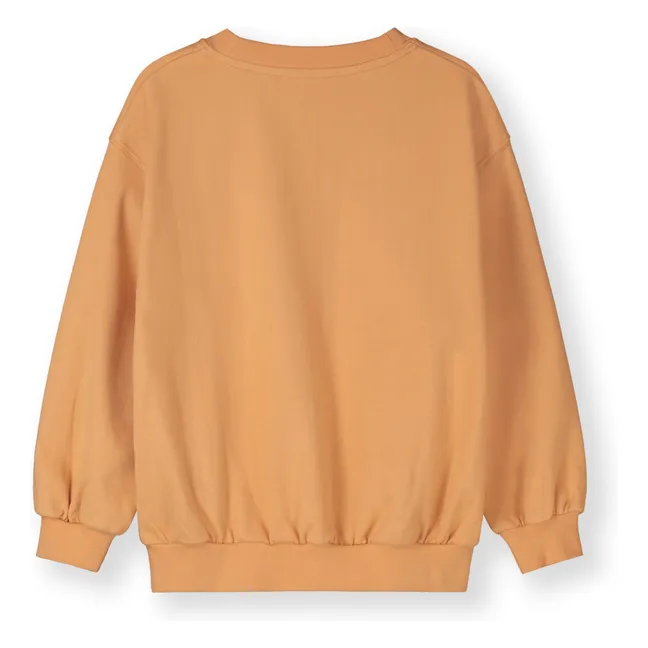 Sweat Oversize Coton Bio | Abricot