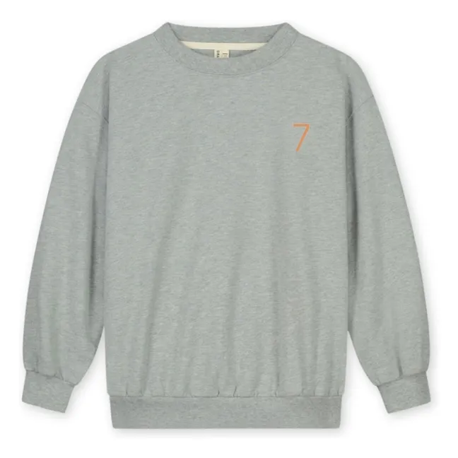 Sudadera de cumpleaños Algodón orgánico | Gris Jaspeado