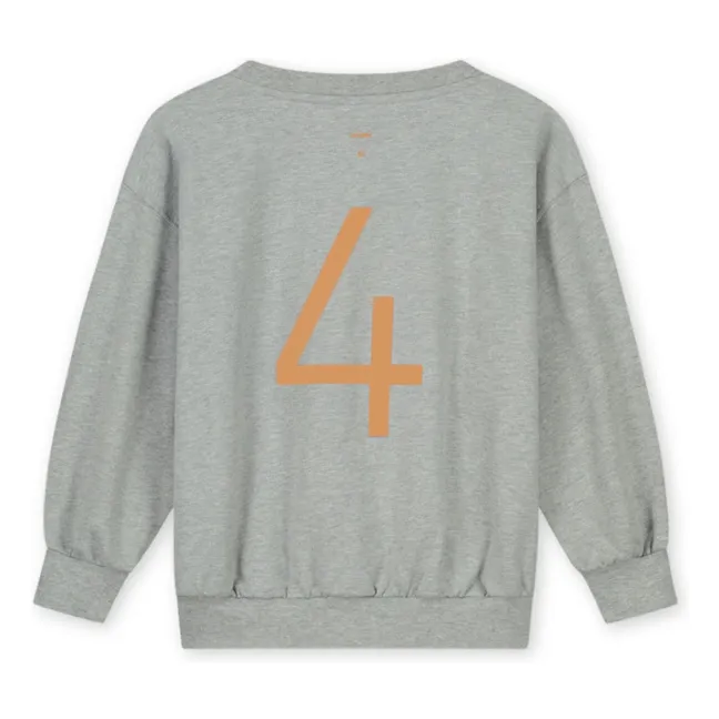 Sudadera de cumpleaños Algodón orgánico | Gris Jaspeado