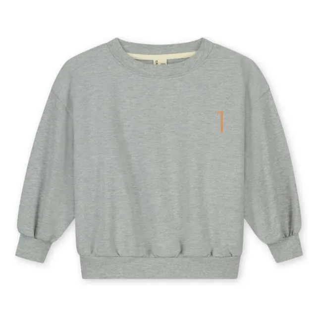 Sudadera de cumpleaños Algodón orgánico | Gris Jaspeado