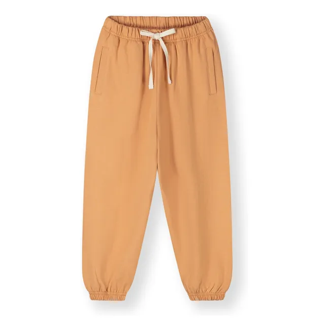 Organic cotton joggers | Apricot