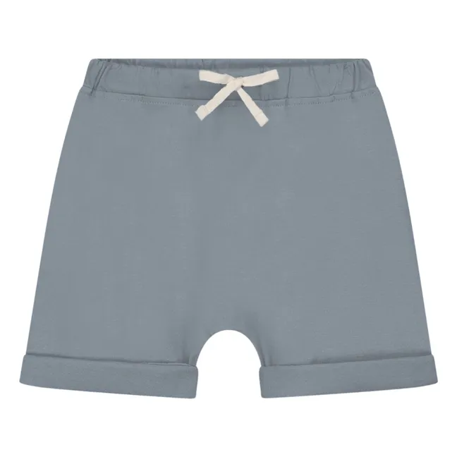 Pantalones cortos de algodón ecológico | Azul Glaciar