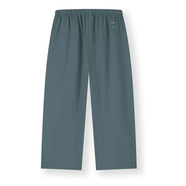 Organic cotton pants | Grey blue