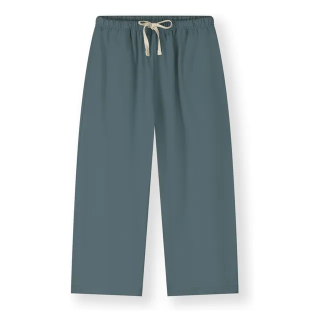 Organic cotton pants | Grey blue