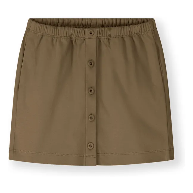 Organic cotton skirt | Khaki brown