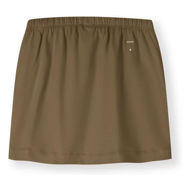 Jupe Coton Bio | Brun kaki