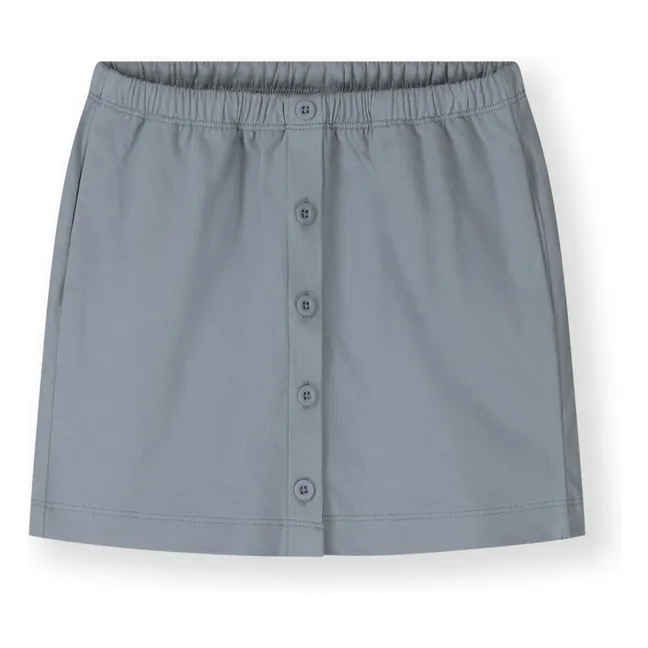Jupe Coton Bio | Bleu Glacier