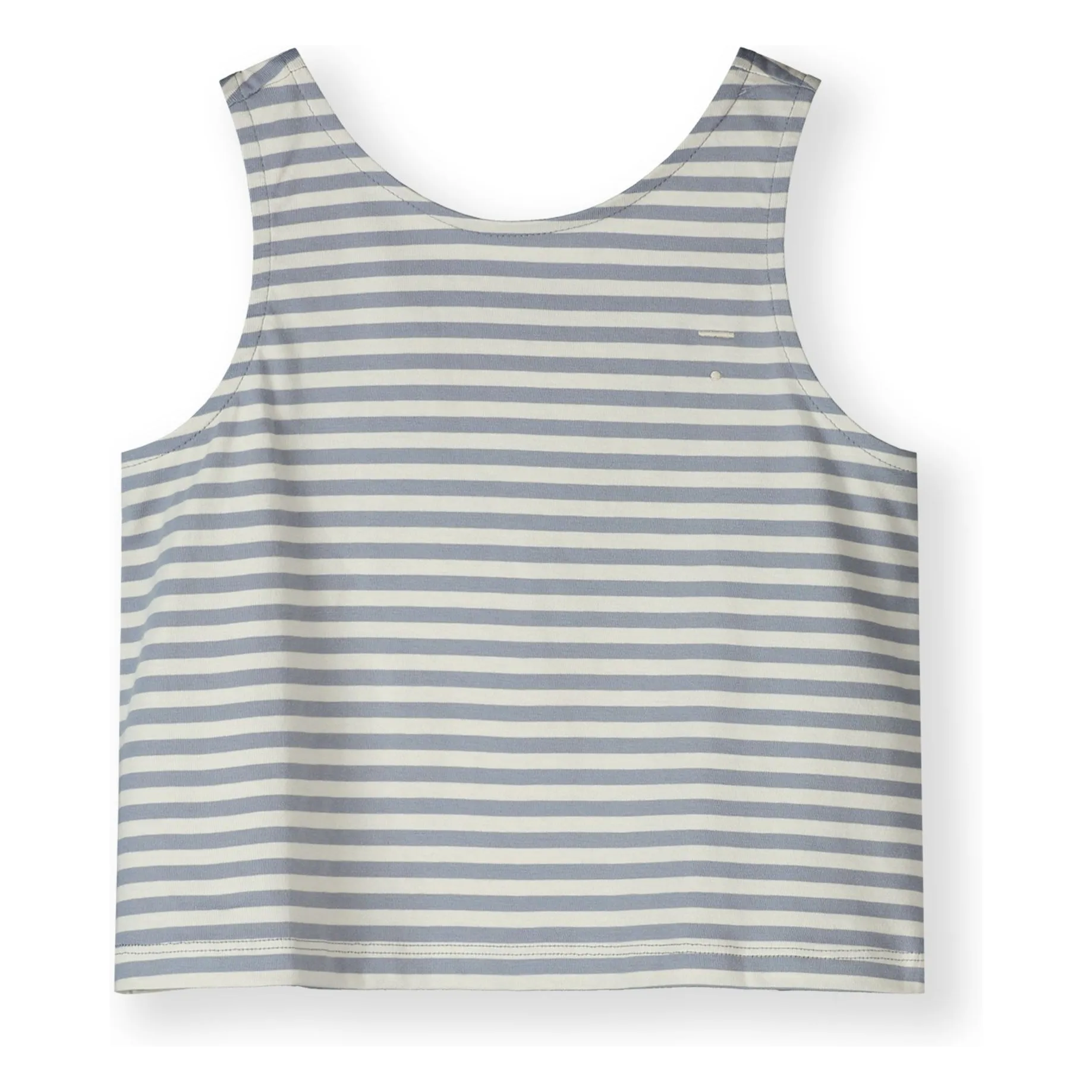 Gray Label Ice Blue Striped Organic Cotton Boxy Top