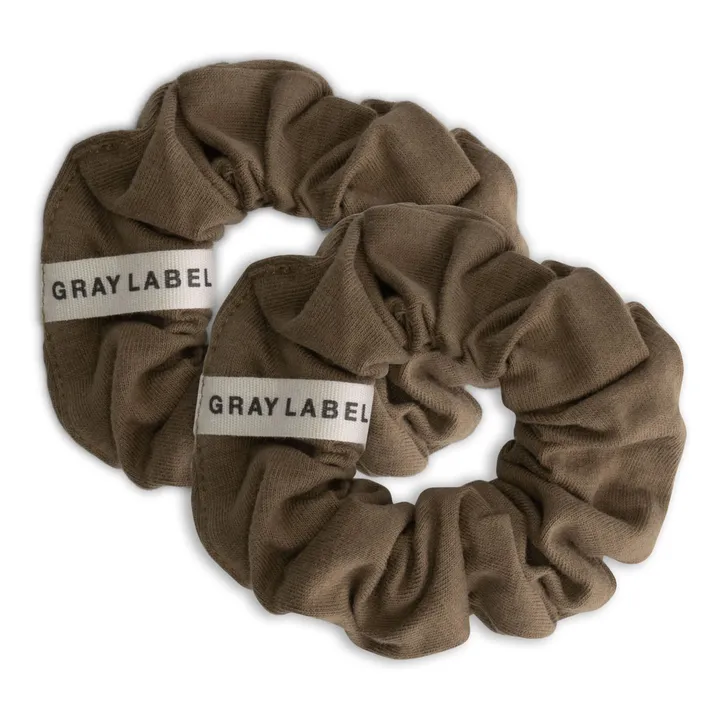 Chouchou Algodón orgánico | Marrón Kaki- Imagen del producto n°1