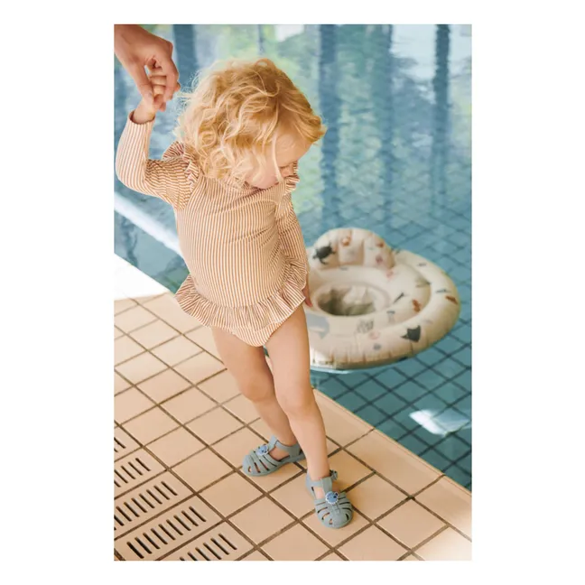 Sandales Bre Charms Poisson-Globe | Vert kaki