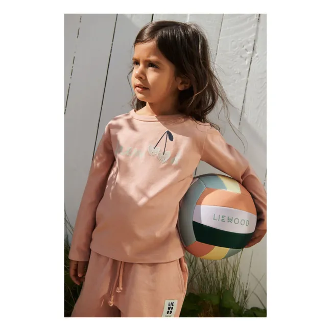 T-shirt Apia Cuori in cotone biologico | Rosa