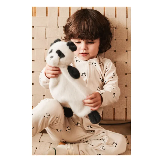 Pyjama Birk Pandas Coton Bio | Beige