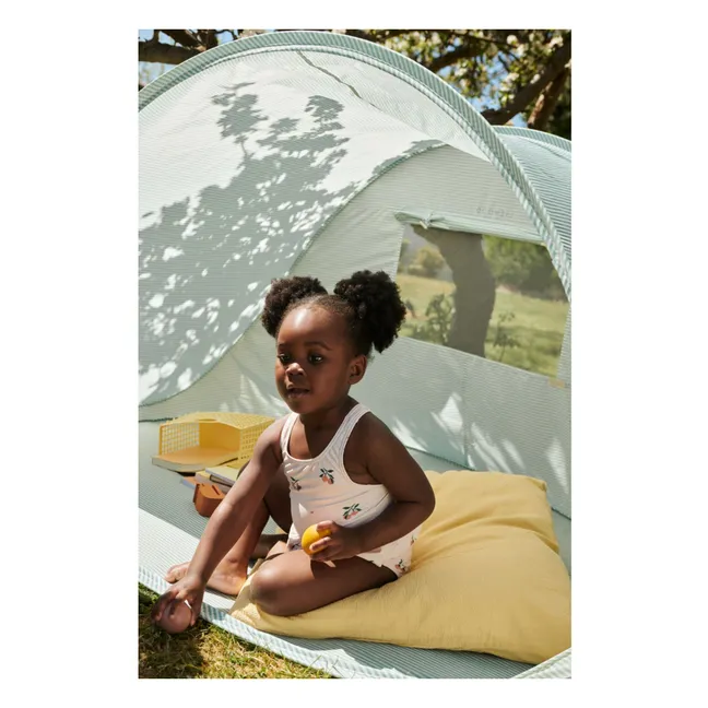 Bañador de bebé de fibra reciclada Amara Peach | Rosa Pálido