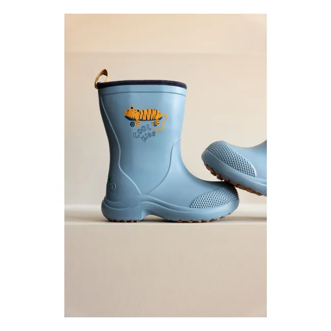 Aston Tiger Rain Boots | Blue