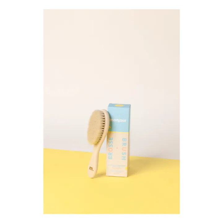 Monjour - Monjour - Brosse en poils de chèvre Ma première brosse