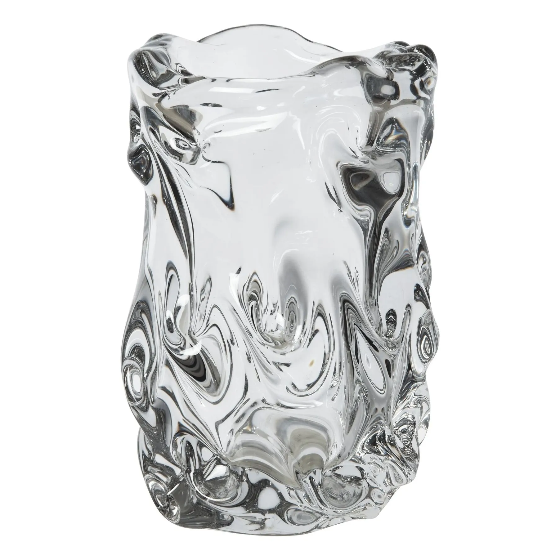 Ferm Living Transparent Blown Glass Vase