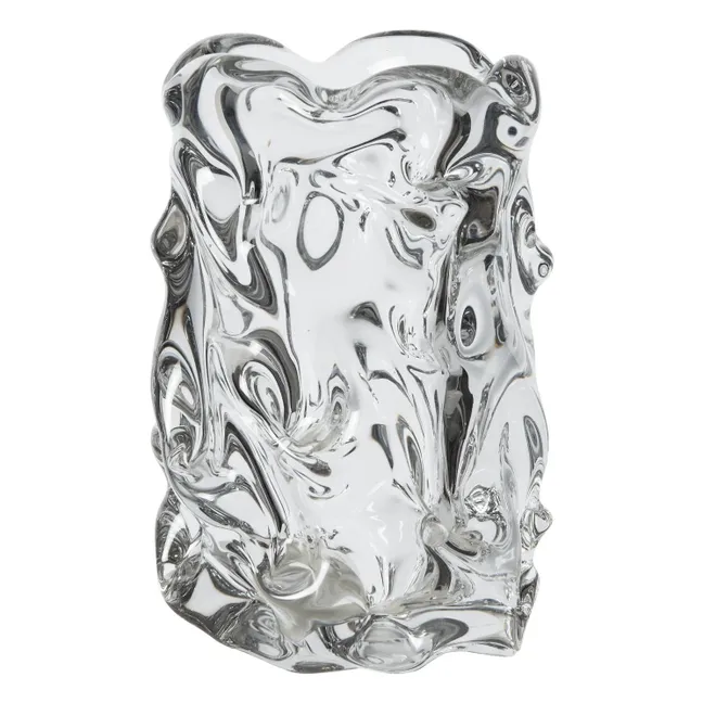Vase en verre soufflé 