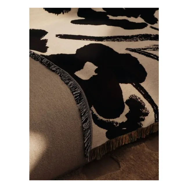 Plaid tapisserie en coton Cilla  | Marron