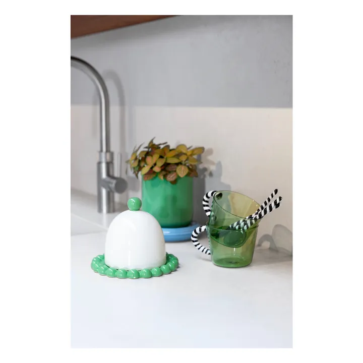 Cuillères en verre Duet - Set de 4 | Vert- Image produit n°2
